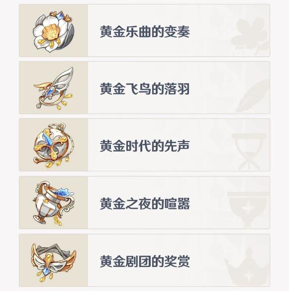 黄金剧团圣遗物适合谁 原神4.0黄金剧团适配角色一览